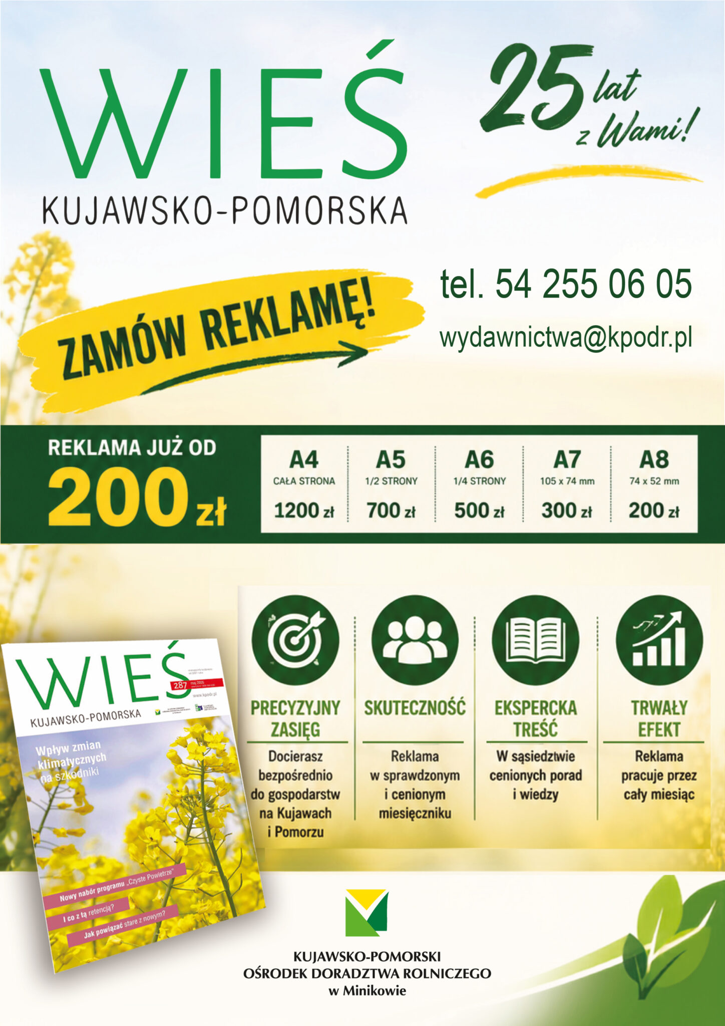 A4 Reklama w miesięczniku Wieś Internet