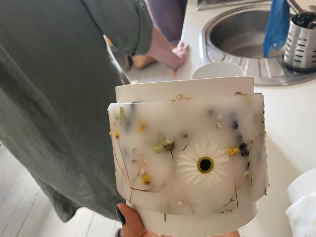 Lampion z suszonymi ziołami