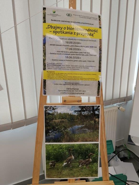 plakat – zaproszenie na warsztaty